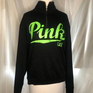 PINK VICTORIA SECRET FLEECE ZIP SWEATER JACKET